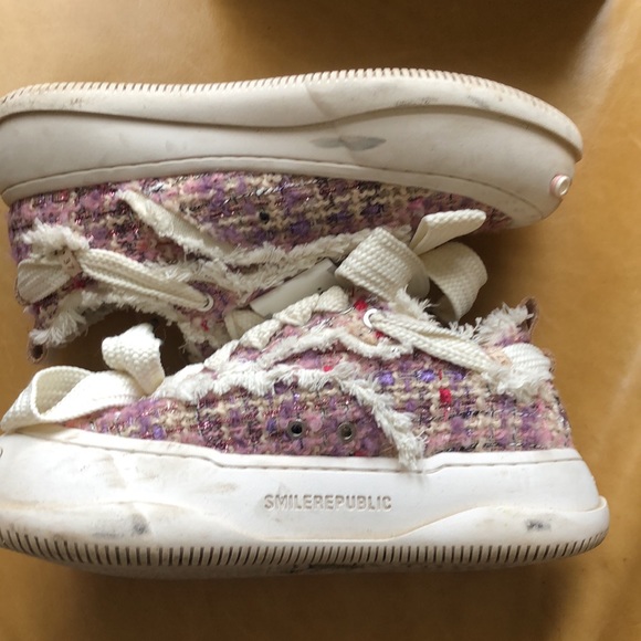 SMILE REPUBLIC Purple Tweed Shoe - Picture 10 of 11